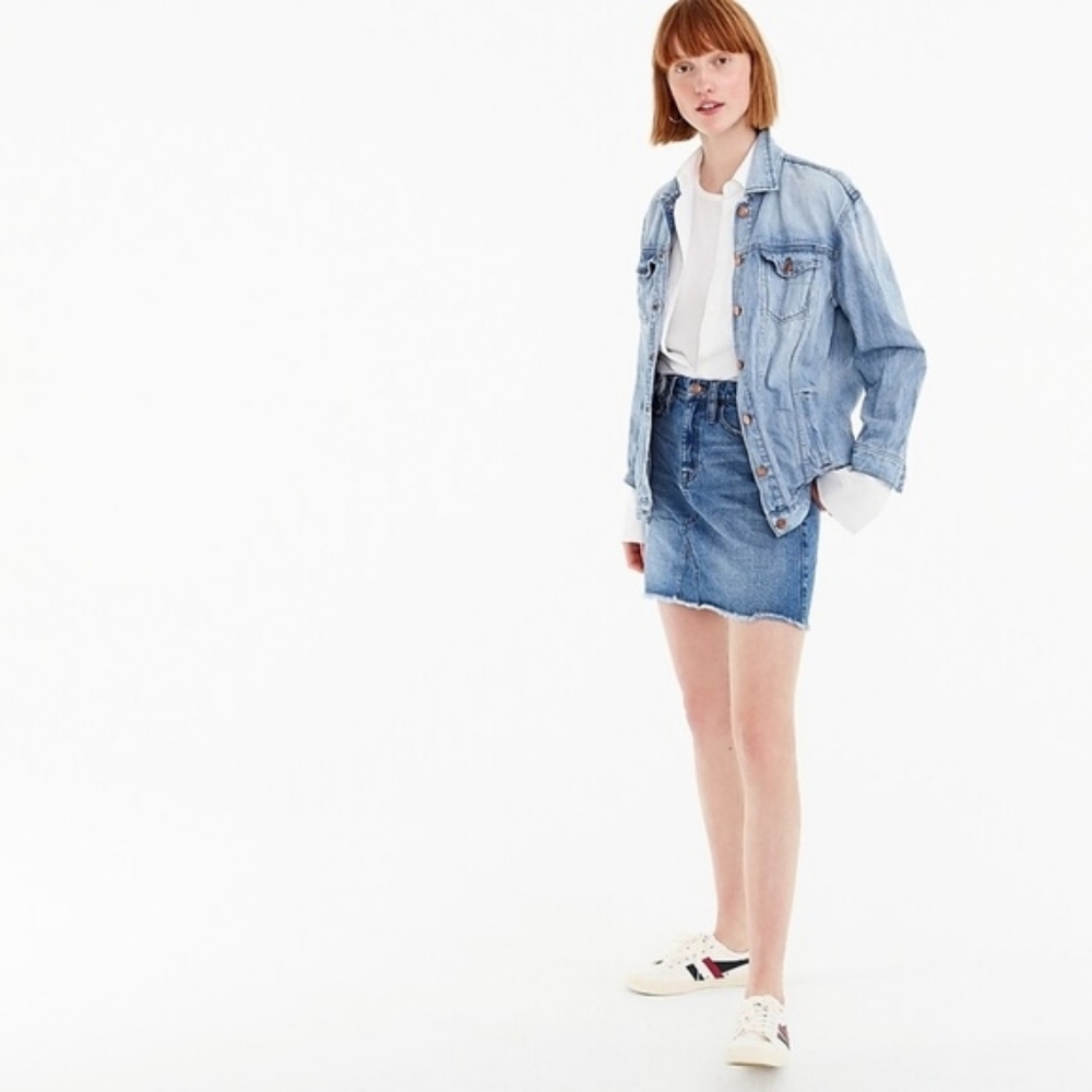 J.crew denim skirt